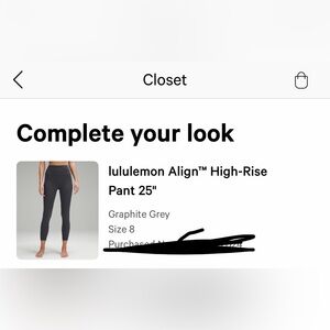 Lululemon align 25” high rise leggings